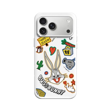 iPhone 17 Pro Max SolidX 白 - 樂一通 Looney Tunes - 兔巴哥貼紙款