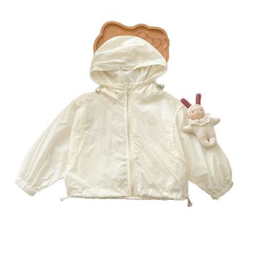 甜美可愛時髦25新款兒童夏季新款時尚親子連帽防曬衣外套透氣潮流