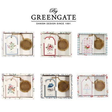 WUZ 丹麥GreenGate 附鍊沖茶器 多款花樣