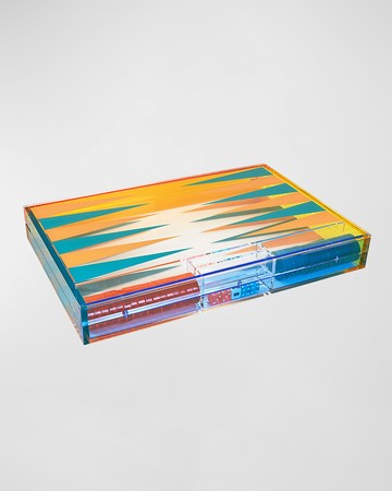 Lucite Backgammon Set