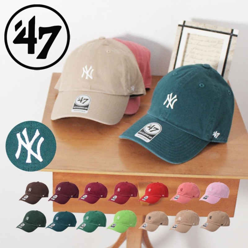 47brand キャップ 帽子 メンズ レディース ヤンキース ベースランナー クリーンナップ BRAND CAPS 黄 通販  LINEポイント最大GET | LINEショッピング