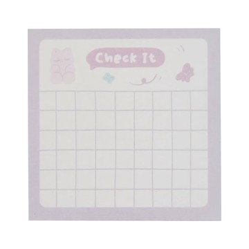 NOTE FOR 豆丁萌怪便籤紙  萌心清單  3個  1組