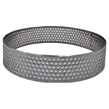 純禾商行 沖孔法式不鏽鋼圓形塔圈 專業烘焙模具 易清洗  9cm  1入