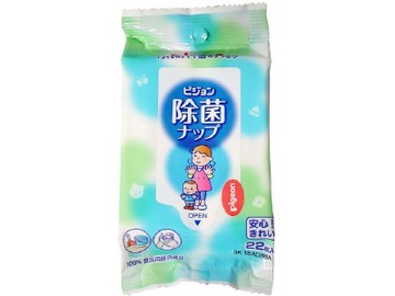 Pigeon Antibacterial Nap Pads for Going Out, 22 Sheets