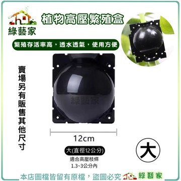 【綠藝家】植物高壓繁殖盒-大(直徑12公分)｜生根盒，控根器，繁殖球，生根繁殖器，植物高壓球