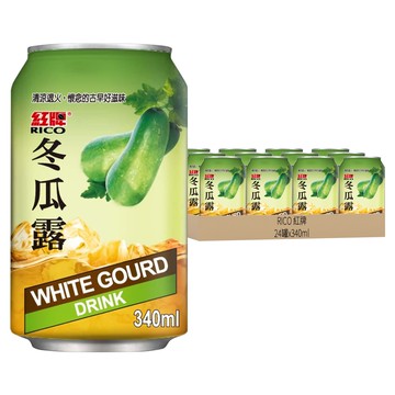 RICO 紅牌 冬瓜露  340ml  24罐