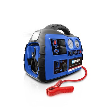 MIBO 8電廠 MB-1989 八合一電源供應器(12Ah大容量電池) 救車電源打氣照明藍牙喇叭110V家用插座