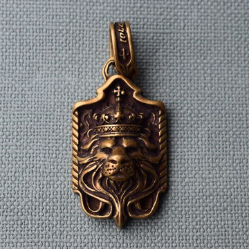 古玩雜項黃銅獅頭掛墜仿古做舊款制作精美純銅實心銅器收藏特價1入