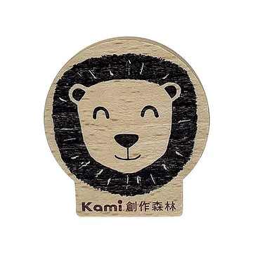 木質多功能小夾 黑白獅子頭 客製化禮物 木夾 夾子 相片夾 便條夾