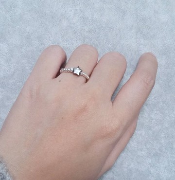黑貝星星 925純銀珠戒指 Star shape mother pearl 925 silver ring