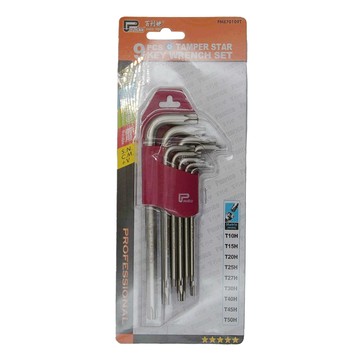 PANRICO 百利世 L型星形中空扳手9件組 T10H-T50H 高扭力  1組