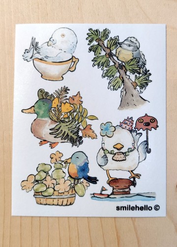 貼紙/和紙貼紙/手帳貼紙 鳥鳥III