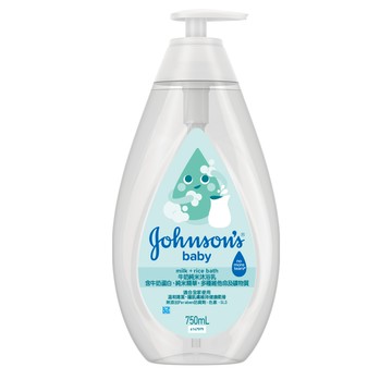 Johnson`s嬌生嬰兒牛奶純米沐浴乳750ml（新舊包裝隨機出貨）