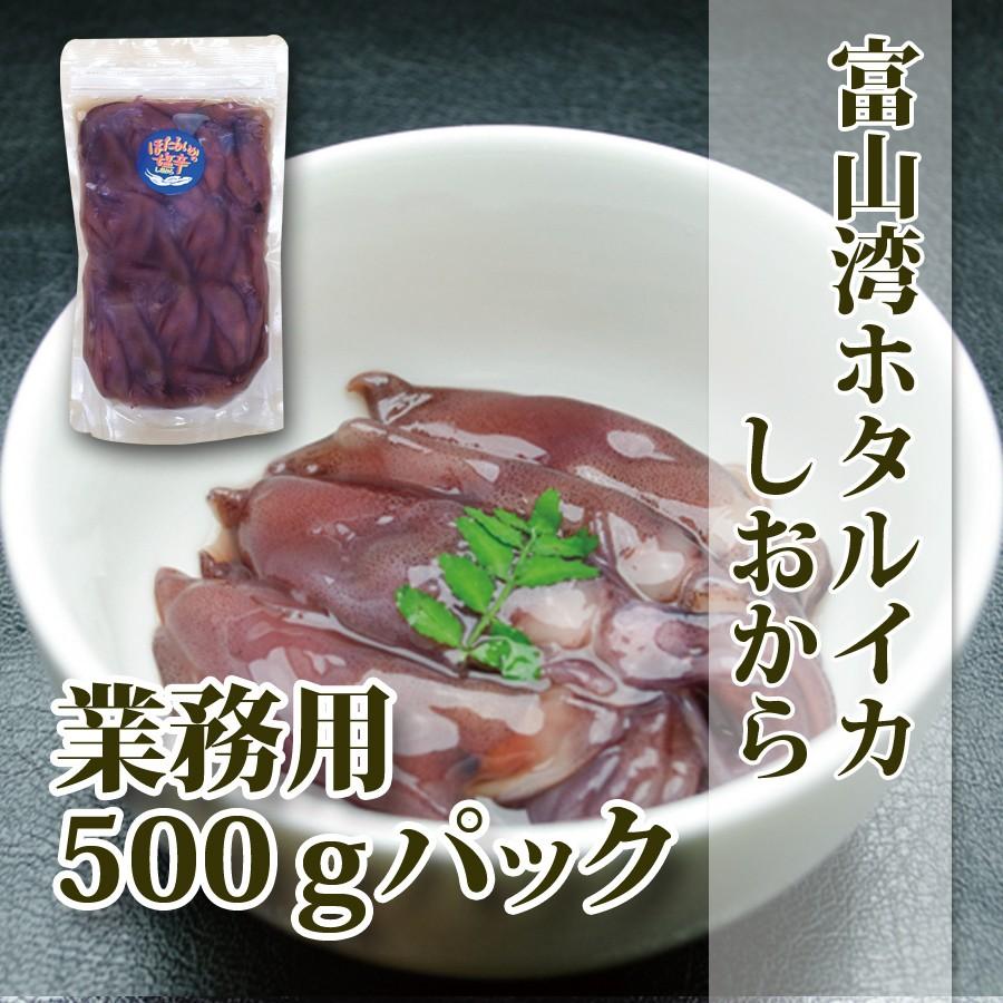 富山湾産とろっと旨い！ホタルイカ塩辛500ｇ