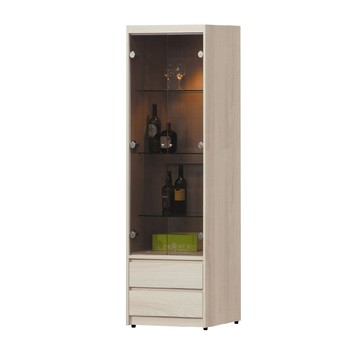 ASSARI 卡洛琳2尺展示櫃(寬60x深40x高184cm)