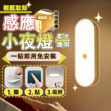 【台灣出貨】買一送一🔥感應小夜燈 感應燈 光控小夜燈 人體感應燈 USB充電 門口 玄關 樓梯間 磁吸 感光 機車汽車