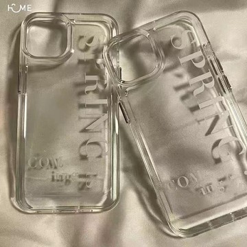 🔥新品手機殼 簡約英文適用蘋果16手機殼iPhone15promax防摔13透明14小眾12耐磨