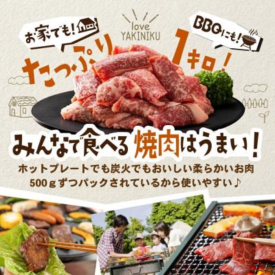 ふるさと納税 別海町 別海牛 焼肉用 厚切り カルビ 1kg