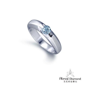 Alesai 艾尼希亞鑽石 藍色鑽石 30分 男戒 鑽戒 培育鑽石 (3EX 車工 藍鑽 FANCY VIVID BLUE)