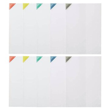 KING JIM NANAMEKURI 三角插入式 L型薄款文件夾 5件組 880-5A 2組