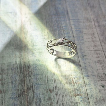 【比法一生】純銀戒指—未展翼  純銀925手作飾品