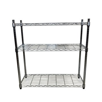 我塑我形 90 x 35 x 90 cm MIT耐重萬用鐵力士鍍鉻三層架 收納架 置物架 鐵力士架 鞋架