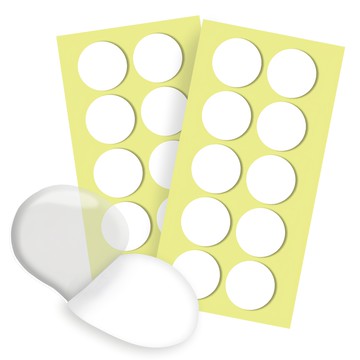 DADA 高黏度圓形雙面膠帶  透明  20個