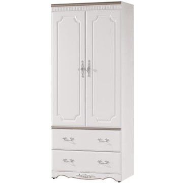 Boden-艾森塔2.7尺歐式二門二抽衣櫃