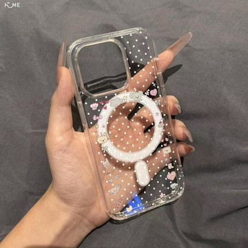 波點動物適用蘋果17Promax手機殼iPhone16磁吸15新款14輕奢13女12