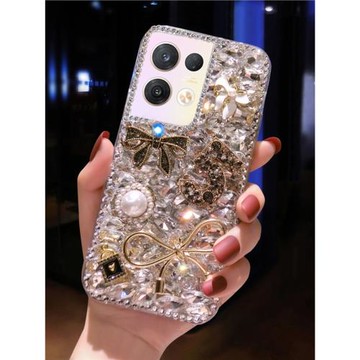 適用oppoReno8手機殼10新款K12X女款10pro全包FindX7水鉆Reno5輕奢Reno6滿鉆A93鉆7防摔A58個性A96外殼K10pro
