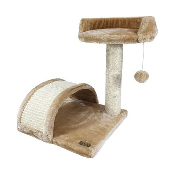 doter 寵愛物語 CT05 高腳椅貓跳台 35x35x50cm  棕色 + 白色  1個