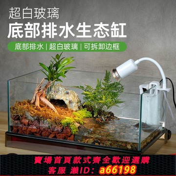 【台灣公司 可開發票】原生溪流缸家用全套造景水族客廳桌面南美風超清加厚玻璃生態魚缸