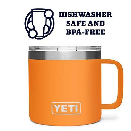 YETI Rambler oz Mug, Vacuum Insulated, Stainless Steel with MagSlider Lid, King Crab Count