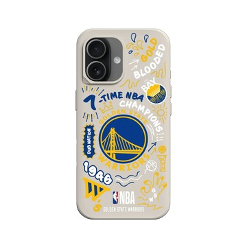 iPhone 17 SolidX 貝殼灰 - NBA - 塗鴉系列-金州勇士 Golden State Warriors - Graffiti