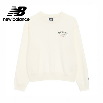 [New Balance]LOGO長袖衛衣_女性_白色_NCF36342WT