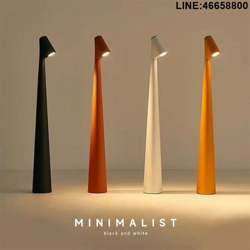 檯燈 閱讀燈 夜燈 氛圍燈 臥室燈 新款充電觸摸臺燈創意簡約護眼小夜燈臥室書房閱讀燈旋轉裝飾臺燈