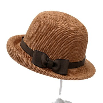 【巴黎精品】現貨+預購 防曬帽漁夫帽遮陽帽戶外登山透氣-棉麻編織禮帽蝴蝶結女帽子6色a1jg88