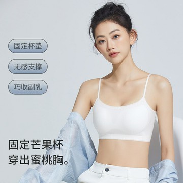 2025美背內衣女小胸聚攏薄款夏季壹體背心隱形無痕露背抹胸文胸罩鑫弘-素時衣櫥