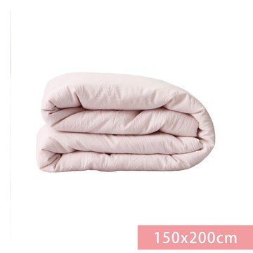 韓國 Aribebe - 莫代爾素色單人款四季被-輕柔粉-150x200cm