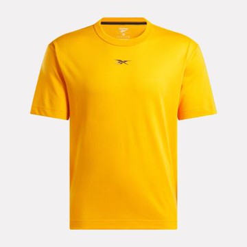 Reebok Athlete Hype Tee [100214894] 男 T恤 運動上衣 休閒 短袖 黃 黑