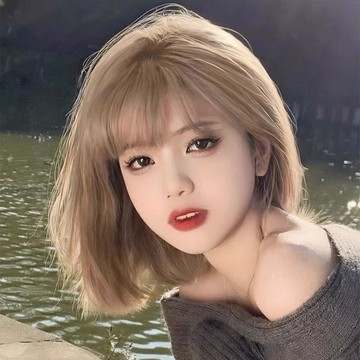 假髮女整頂🍇白金色假髮女短髮夏季lolita日常減齡波波頭高顱頂蓬鬆自然全頭套空氣瀏海劉海女生假頭髮 顯臉小 整頂式假