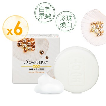 珍珠玉容活膚晶100g (珍珠蛋白-亮白加倍/臉部及身體適用)（6顆組）