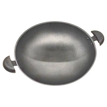 Q'PILOTER 派樂 備長炭深炒鍋 鈦複合金屬及備長炭 台灣製  42cm  1組