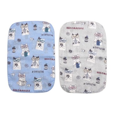 Kusuguru Japan 2入組 多功能紗布巾 30X20cm -NEKOMARUKE貓丸款