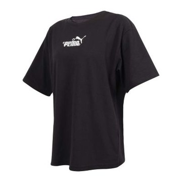 PUMA 女基本系列NATURE 2.0短袖T恤-上衣 休閒 慢跑 歐規 68807701 黑白