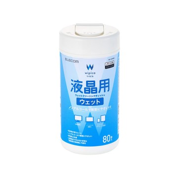 ELECOM ELECOM 無酒精液晶螢幕擦拭巾v5-80枚(4入)
