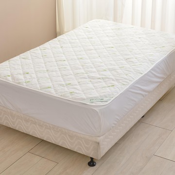 LooCa 防護抗敏平面式保潔墊  雙人  白色