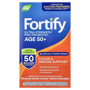Nature's Way, Fortify®，特強型益生菌，50 歲以上成年人，500 億，30 粒緩釋膠囊