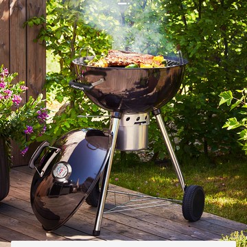 全館免運  燒烤爐 燒烤爐家用別墅戶外圓形蘋果燜烤爐美式BBQ庭院木炭野外碳燒烤架