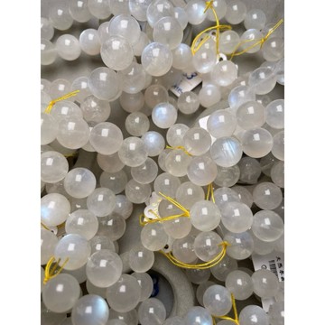 ［金百福］月光石 藍月光石 大mm數（特價商品 光少 少數黑點）手珠 手串 手鍊 DIY 設計款 材料珠